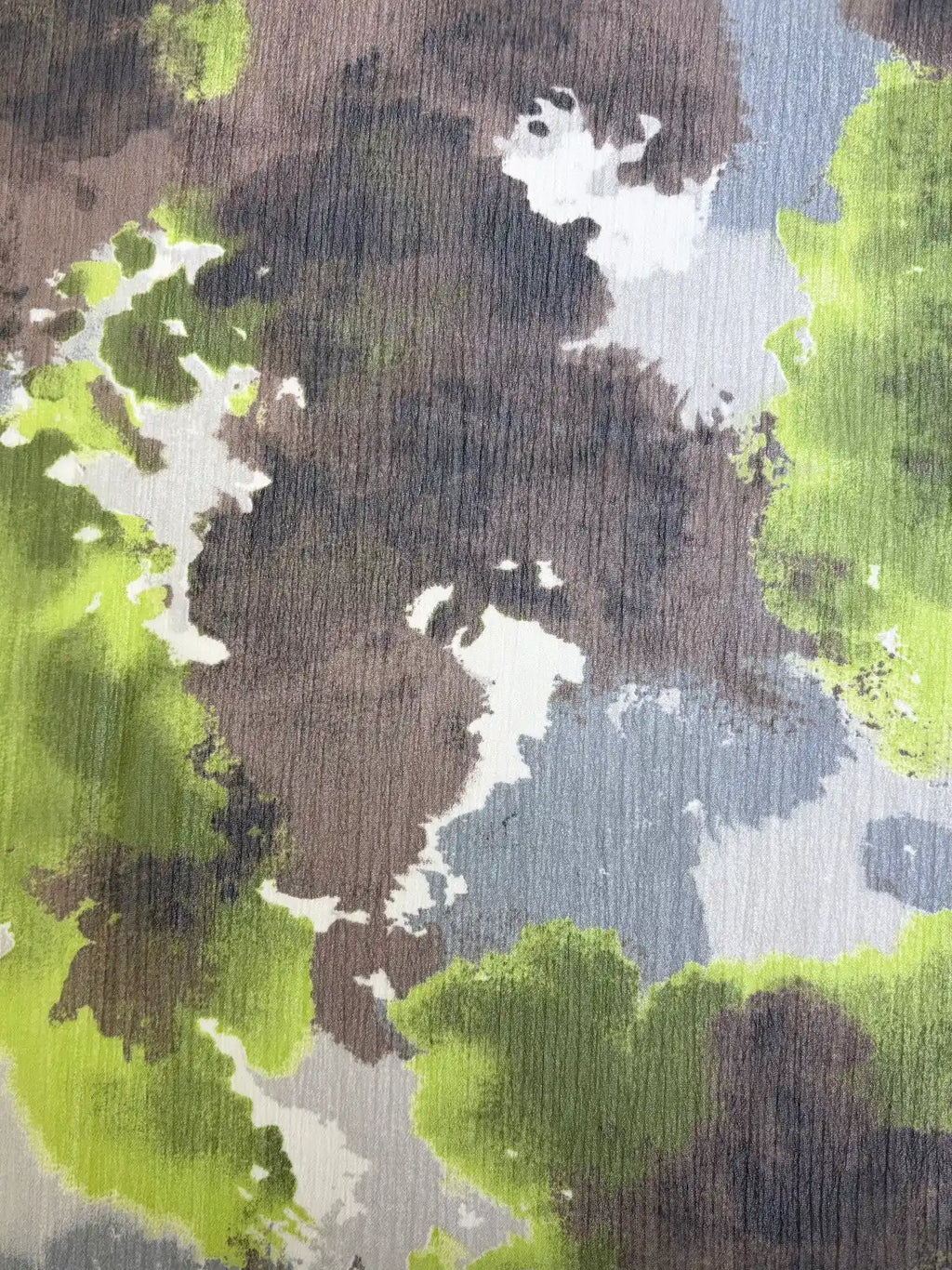Green and Brown Crinkle | Chiffon