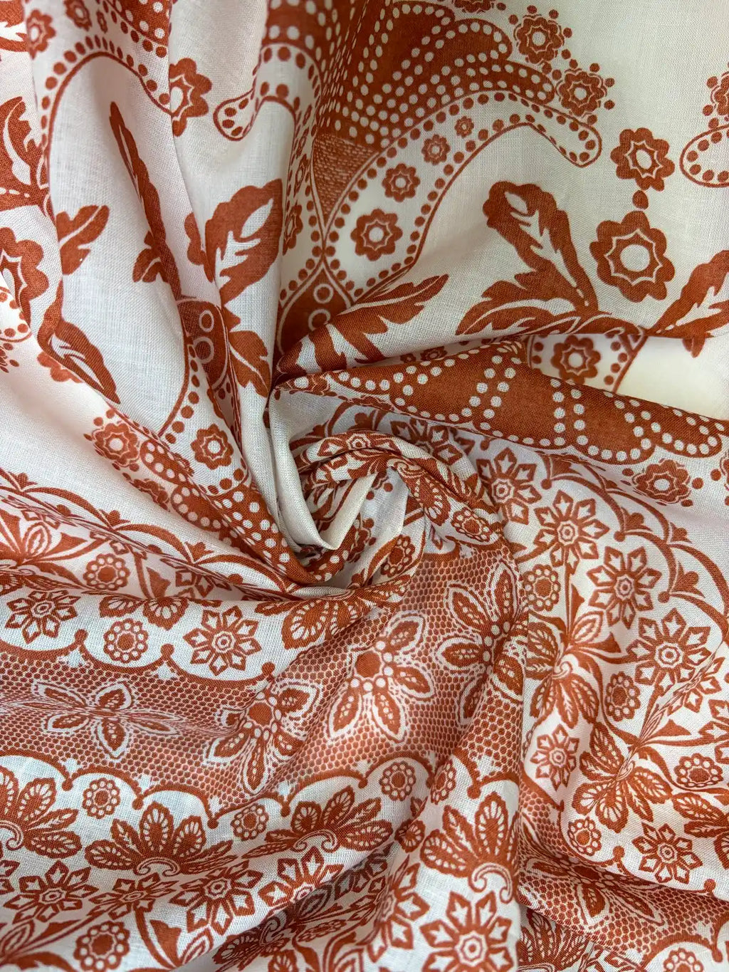 Rust on White | Cotton