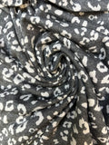 Grey Leopard print | Jersey Knit