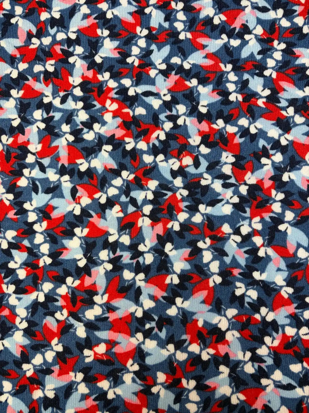 Red, White and Blue Floral | Knit