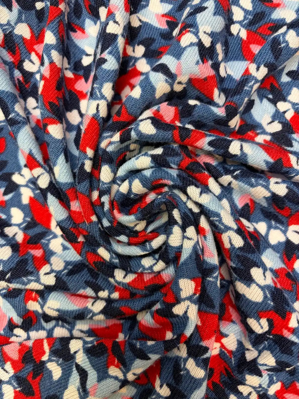 Red, White and Blue Floral | Knit