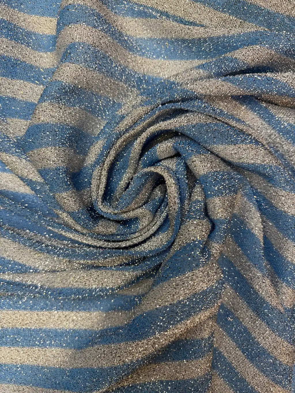 Blue and Silver Stripe | American Knit