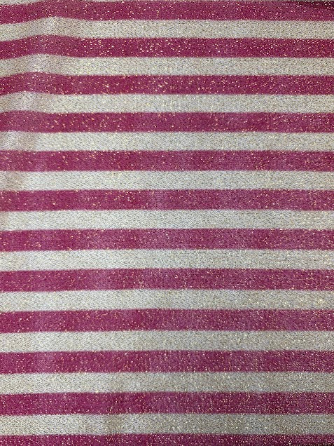 Gold and Fushia Stripe | American Knit