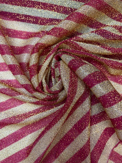 Gold and Fushia Stripe | American Knit
