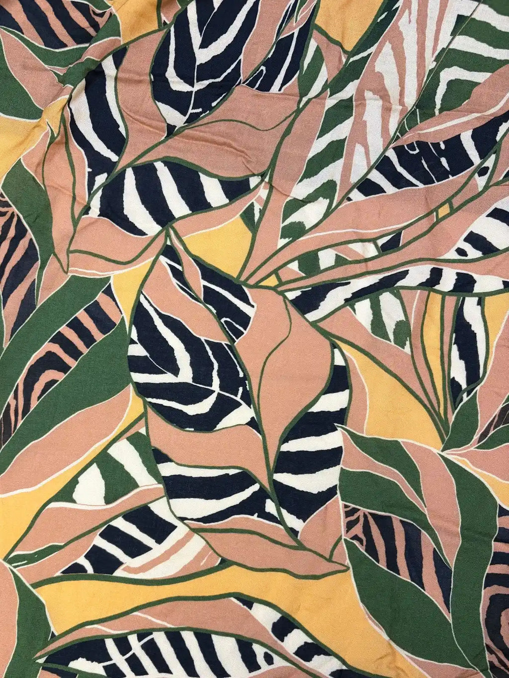 Warm Multicolor Leaves | Rayon