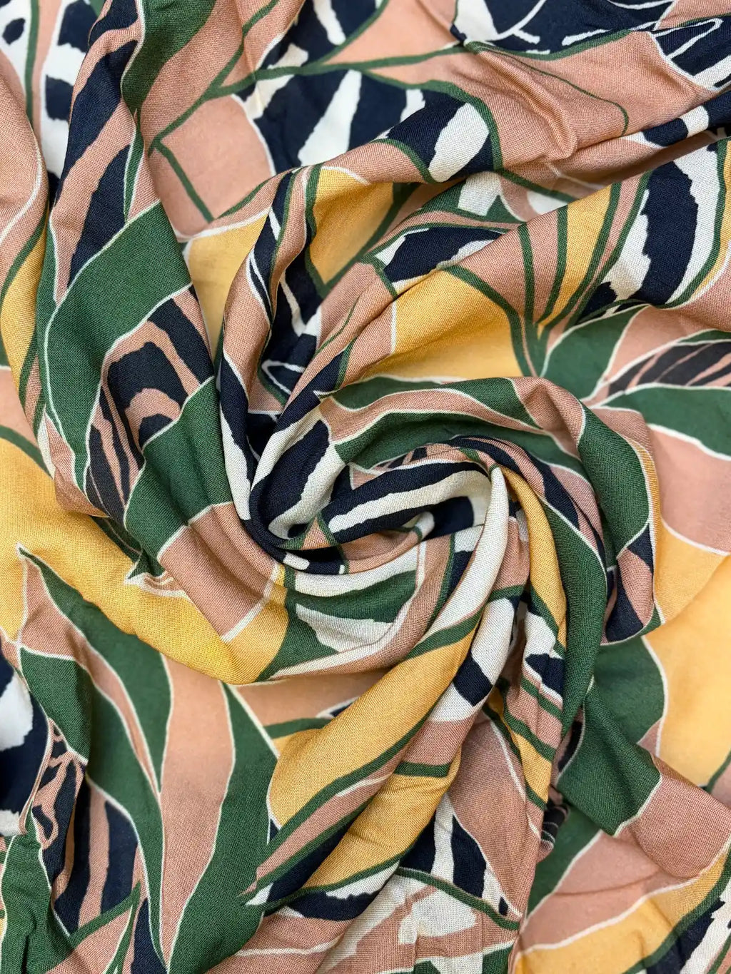 Warm Multicolor Leaves | Rayon