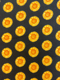 Sunflowers on Black | Cotton Flannel