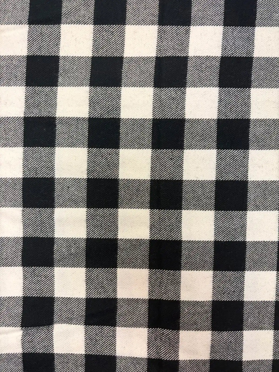 Black and White Gingham | Cotton Flannel