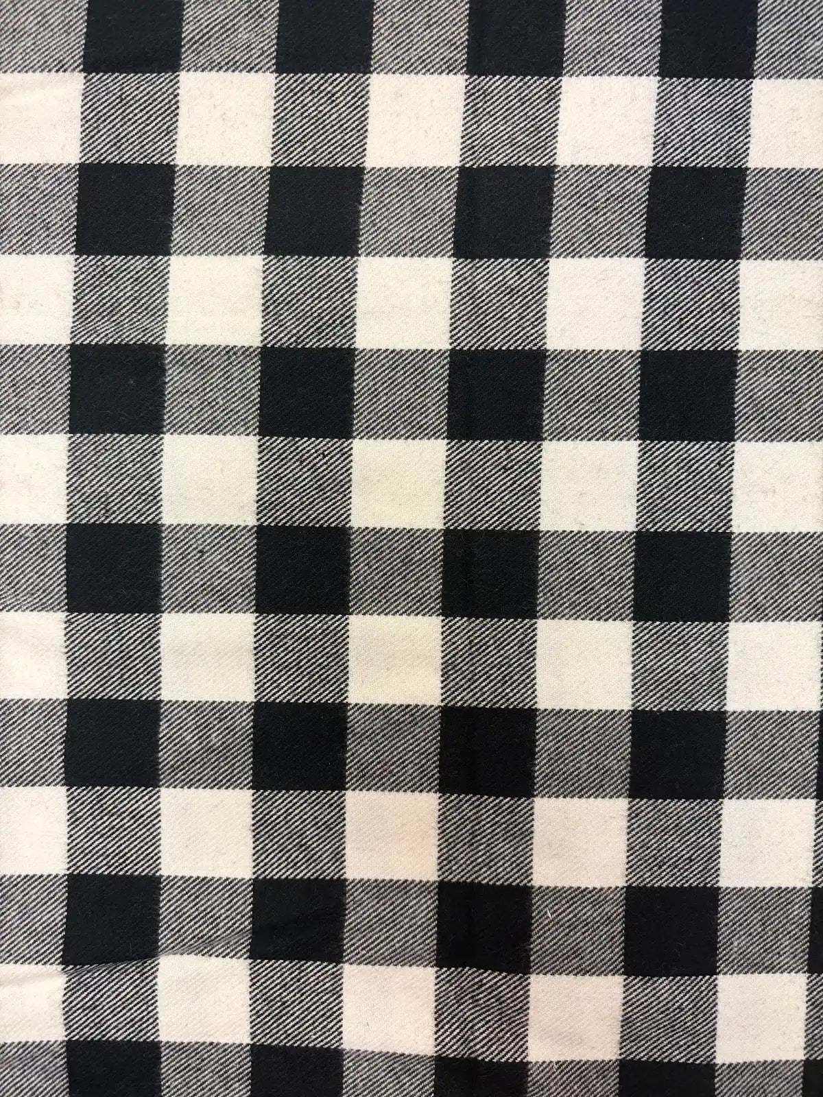 Black and White Gingham | Cotton Flannel