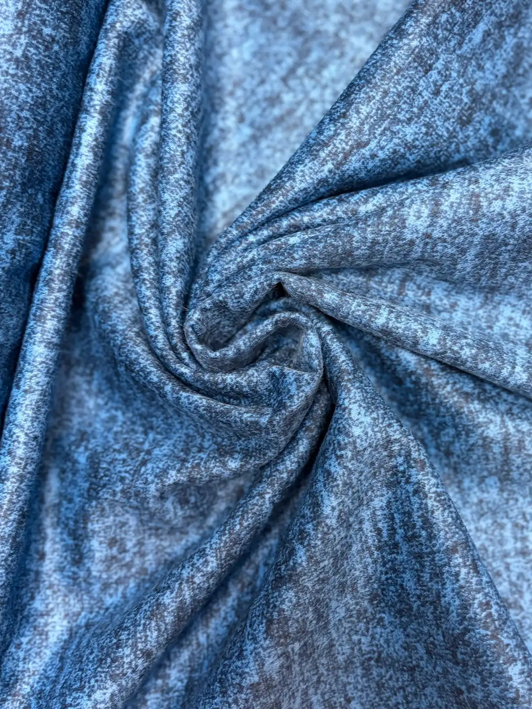 Royal Blue Heathered | Rayon Blend Flannel