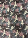 White Owls on Deep Purple | Cotton Flannel