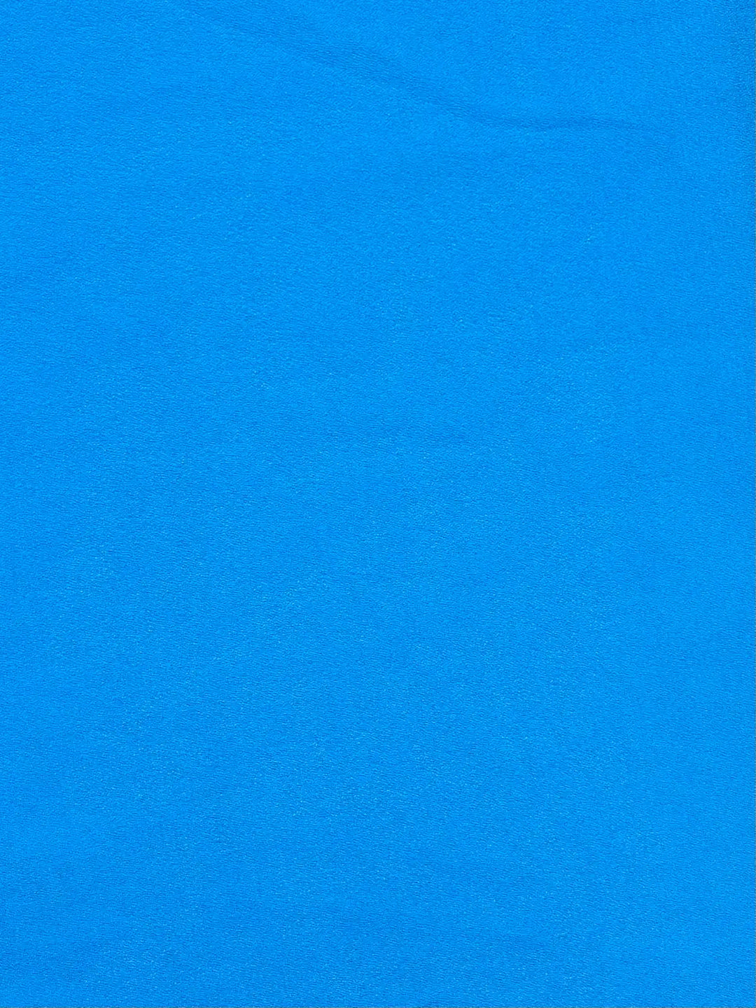 Blue Solid | Crepe Georgette Chiffon