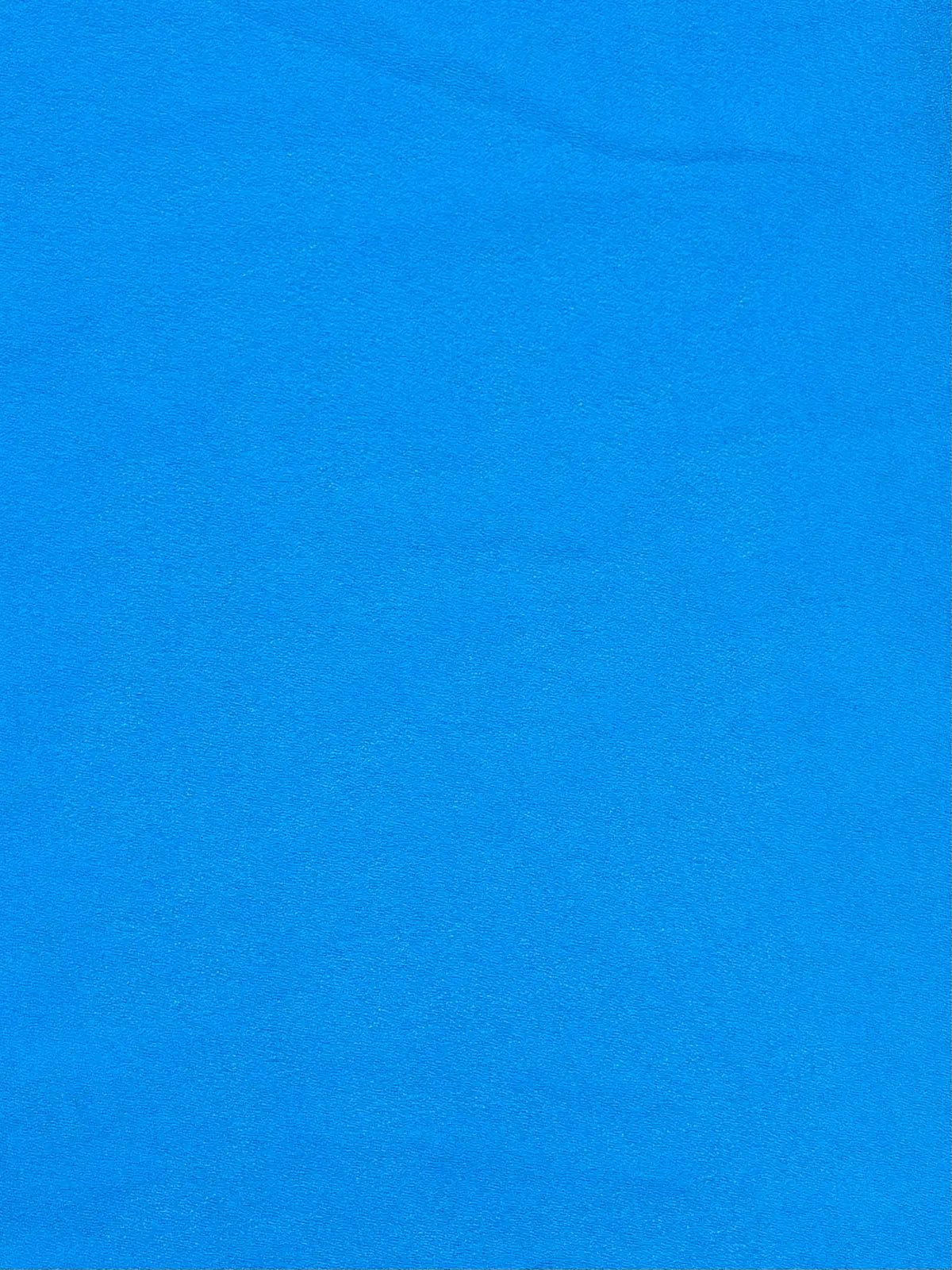 Blue Solid | Crepe Georgette Chiffon