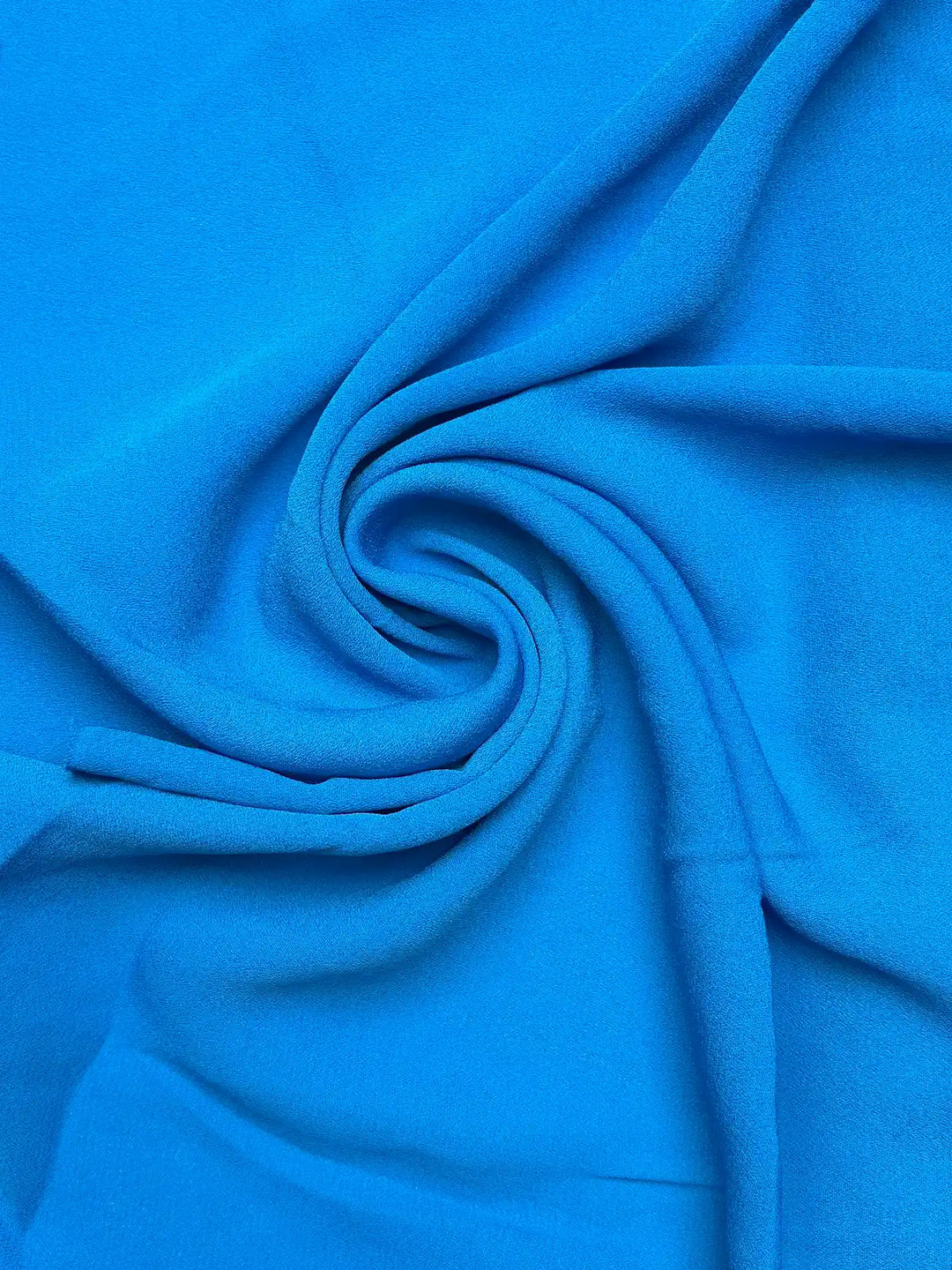 Blue Solid | Crepe Georgette Chiffon