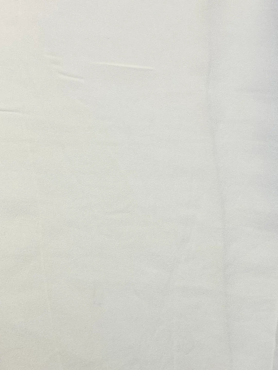 Cream Solid | Crepe Georgette Chiffon