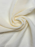 Cream Solid | Crepe Georgette Chiffon
