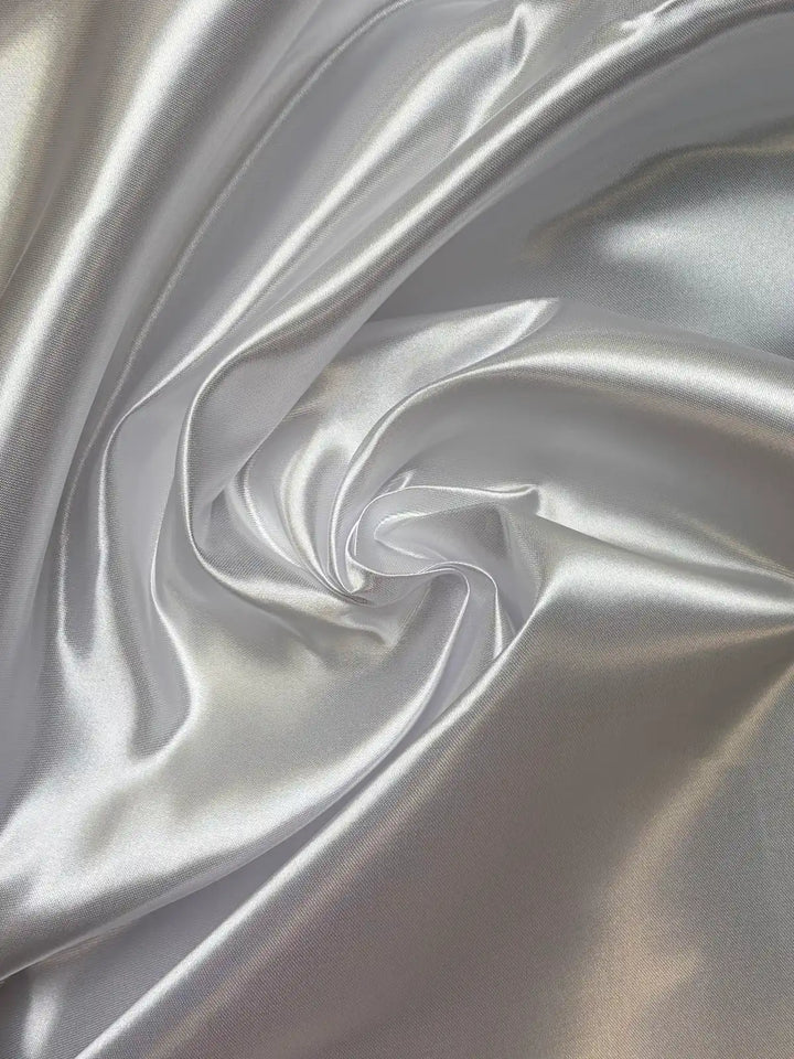 White Solid | Bridal Satin