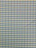 Light Green and Blue Plaid | Cotton Spandex