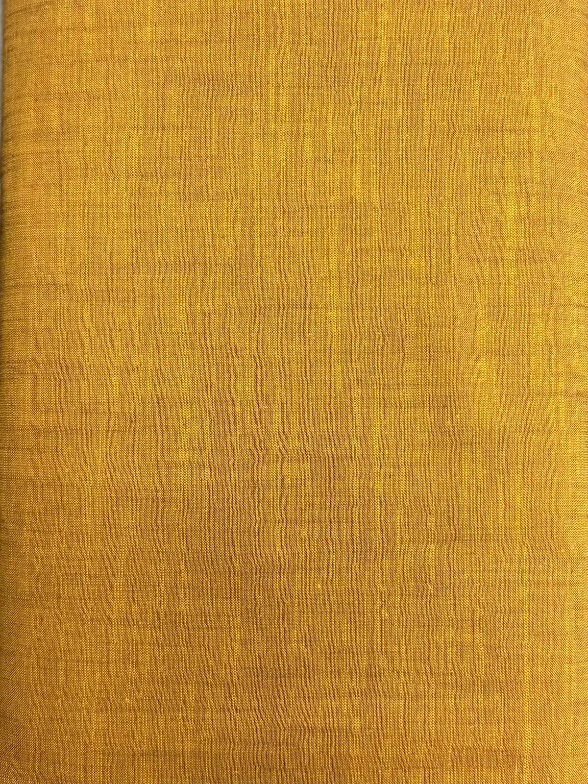 Yellow Solid | Woven Cotton
