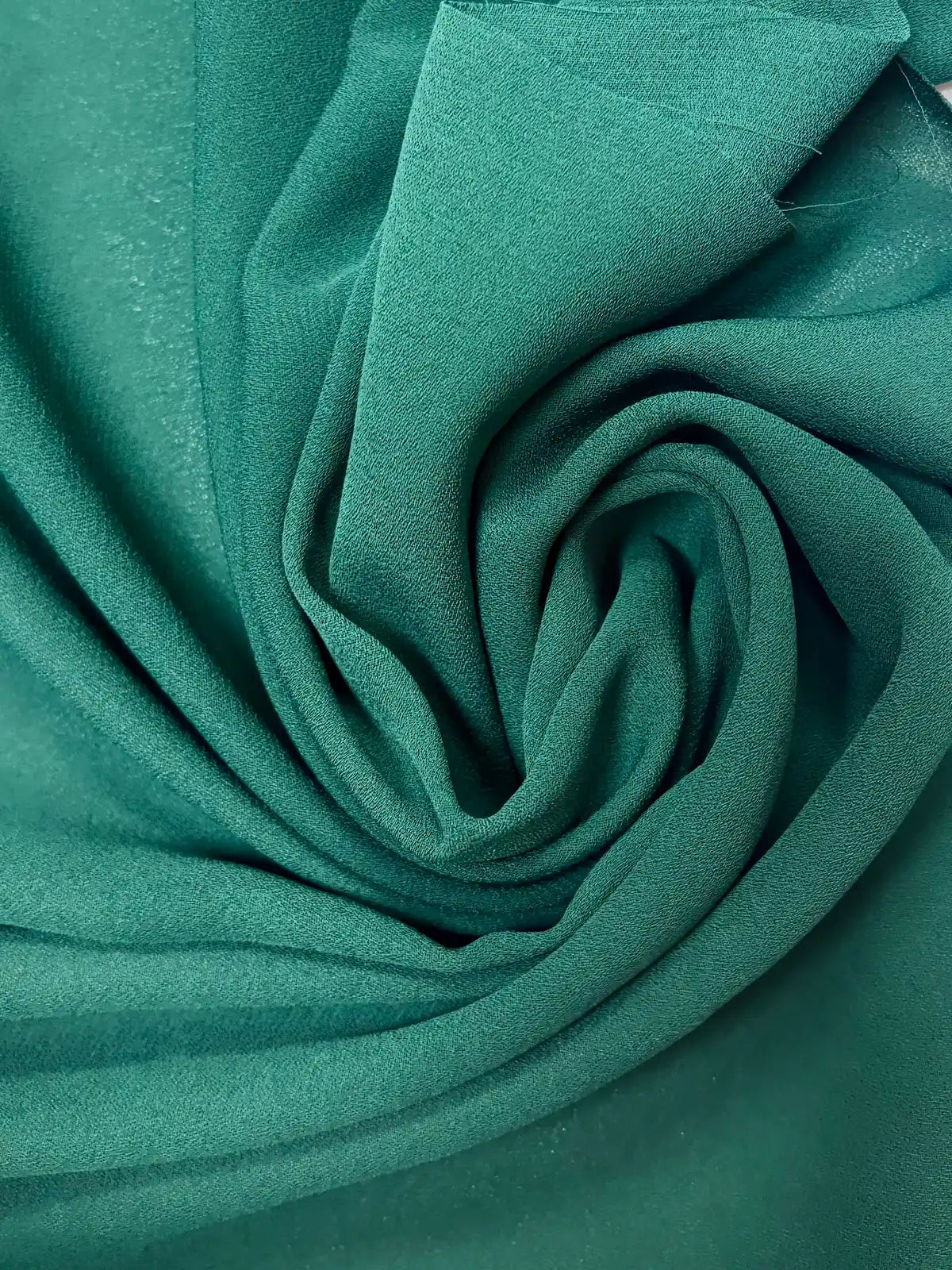 Forest Green Solid | Crepe Georgette Chiffon