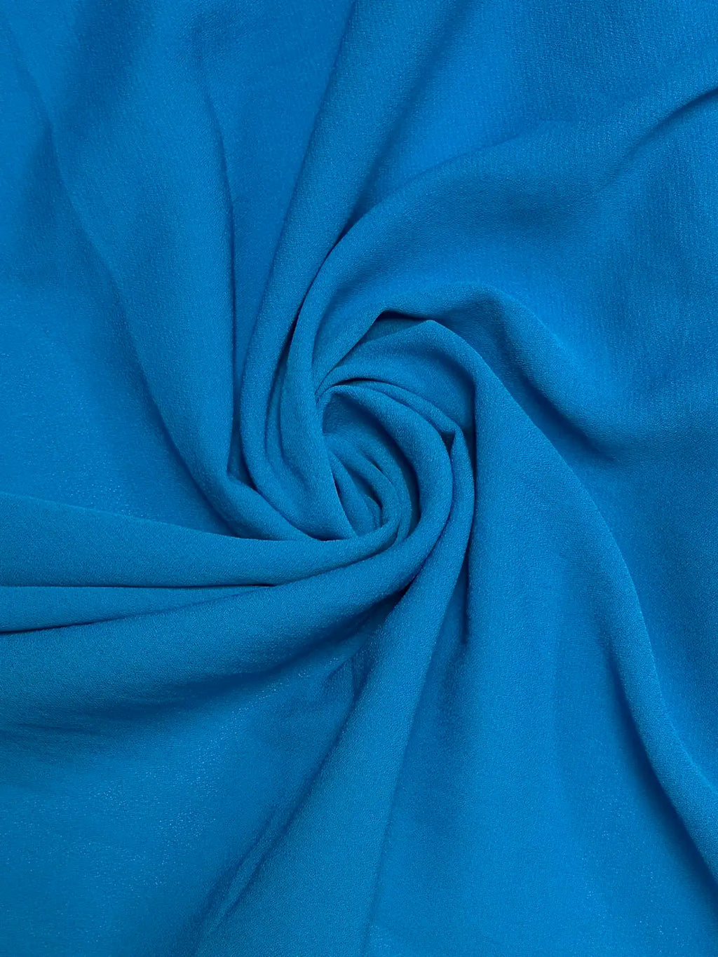 Sky Blue Solid | Crepe Georgette Chiffon