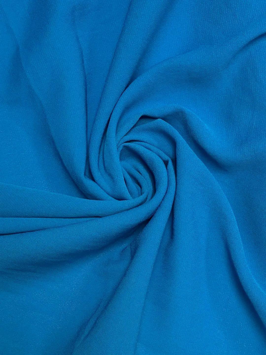 Sky Blue Solid | Crepe Georgette Chiffon