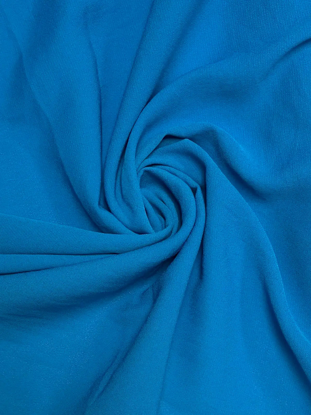 Sky Blue Solid | Crepe Georgette Chiffon