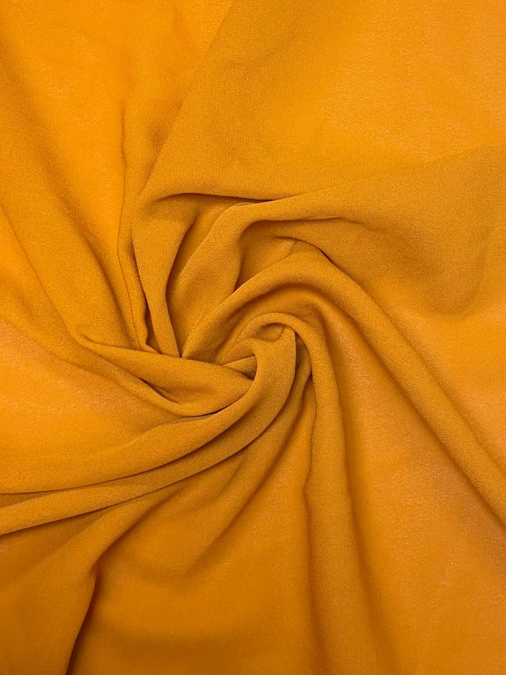 Yellow Ochre Solid | Crepe Georgette Chiffon