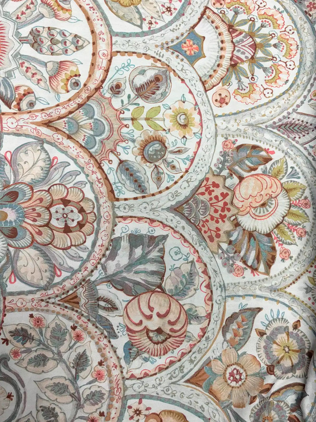 Floral Arches on White | Cotton