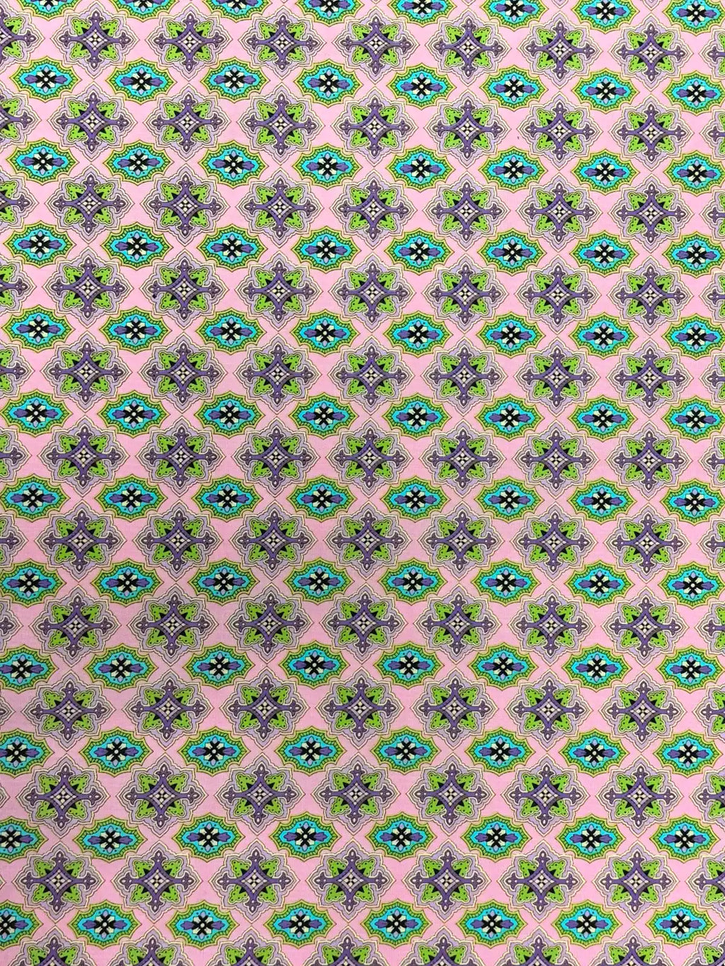 Multicolor on Light Pink | Cotton