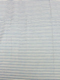 White with Blue Stripes | Cotton