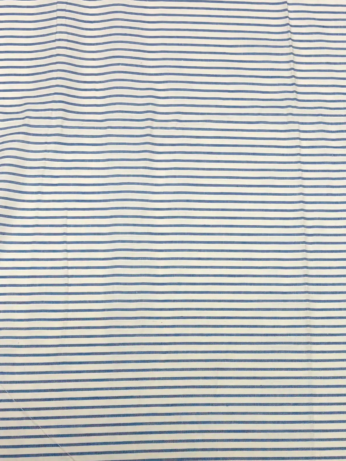 White with Blue Stripes | Cotton