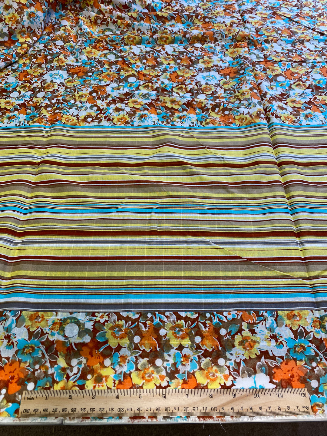 Orange Multi Floral | Cotton Voile