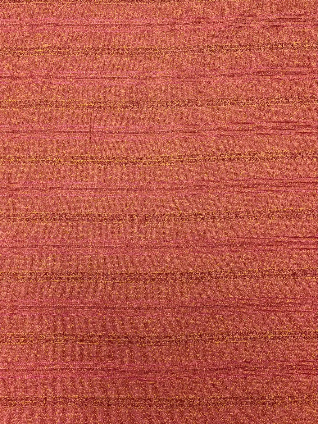 Pink and Yellow Heather with Metallic Stripe | Rayon Blend