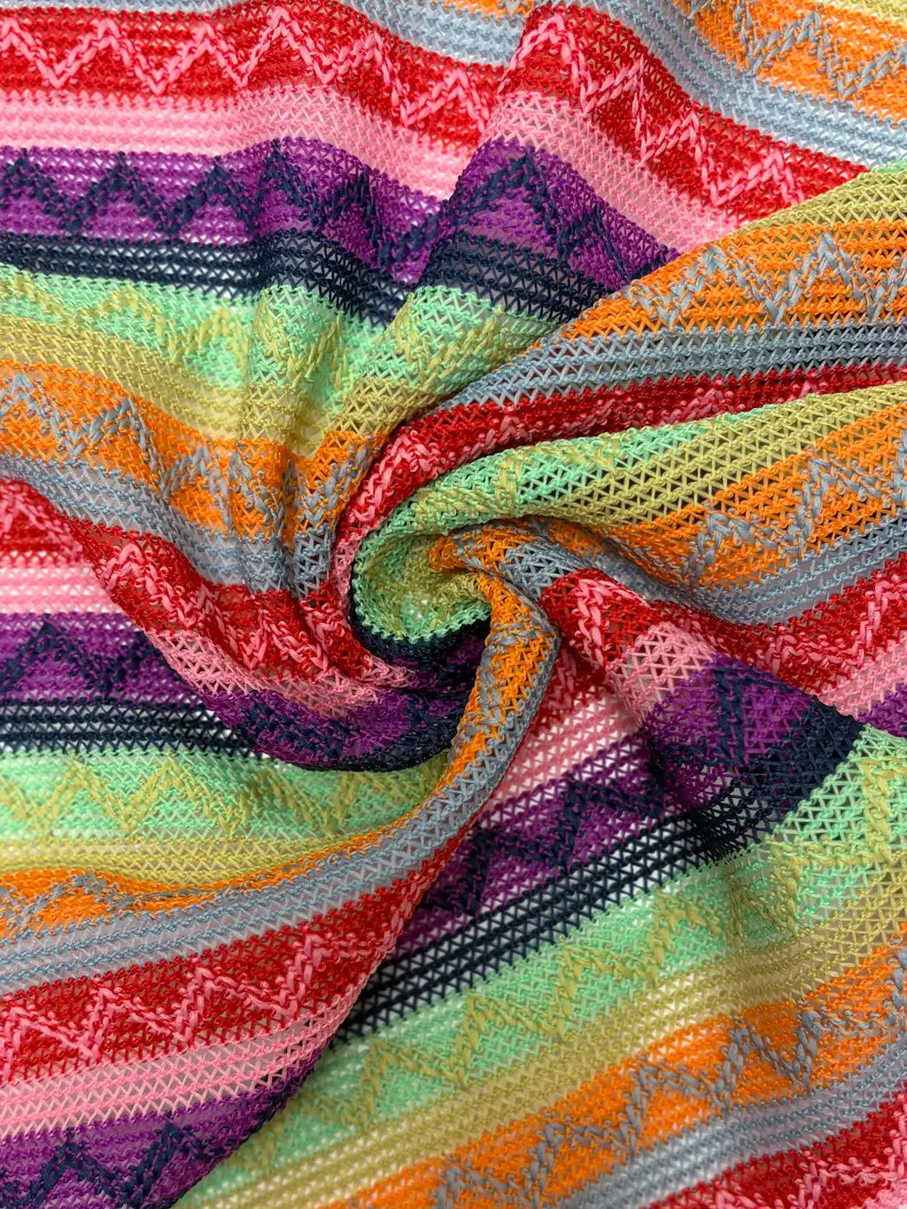 Multicolor Chevron Stripe | Knit