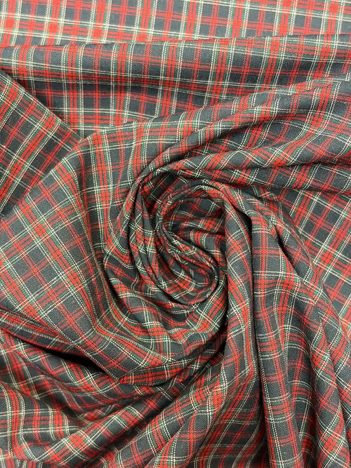 Balenciaga | Blue & Red Plaid Cotton | Made in Italy