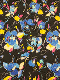 Moschino | Neon Floral on Black Knit | Made in Italy