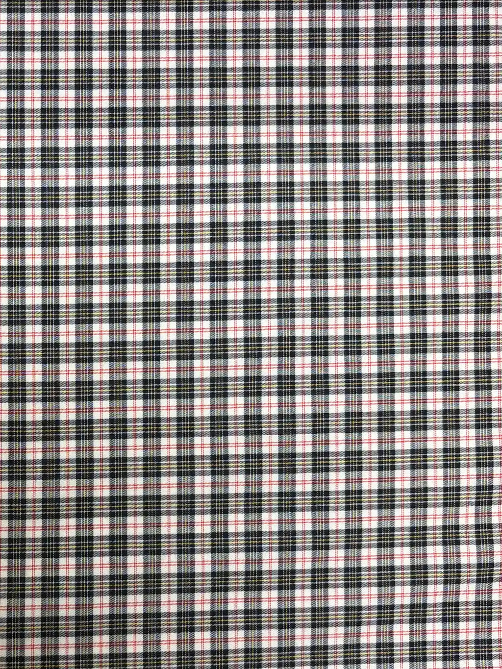 Alexander Mcqueen | Black & White Plaid | Cotton