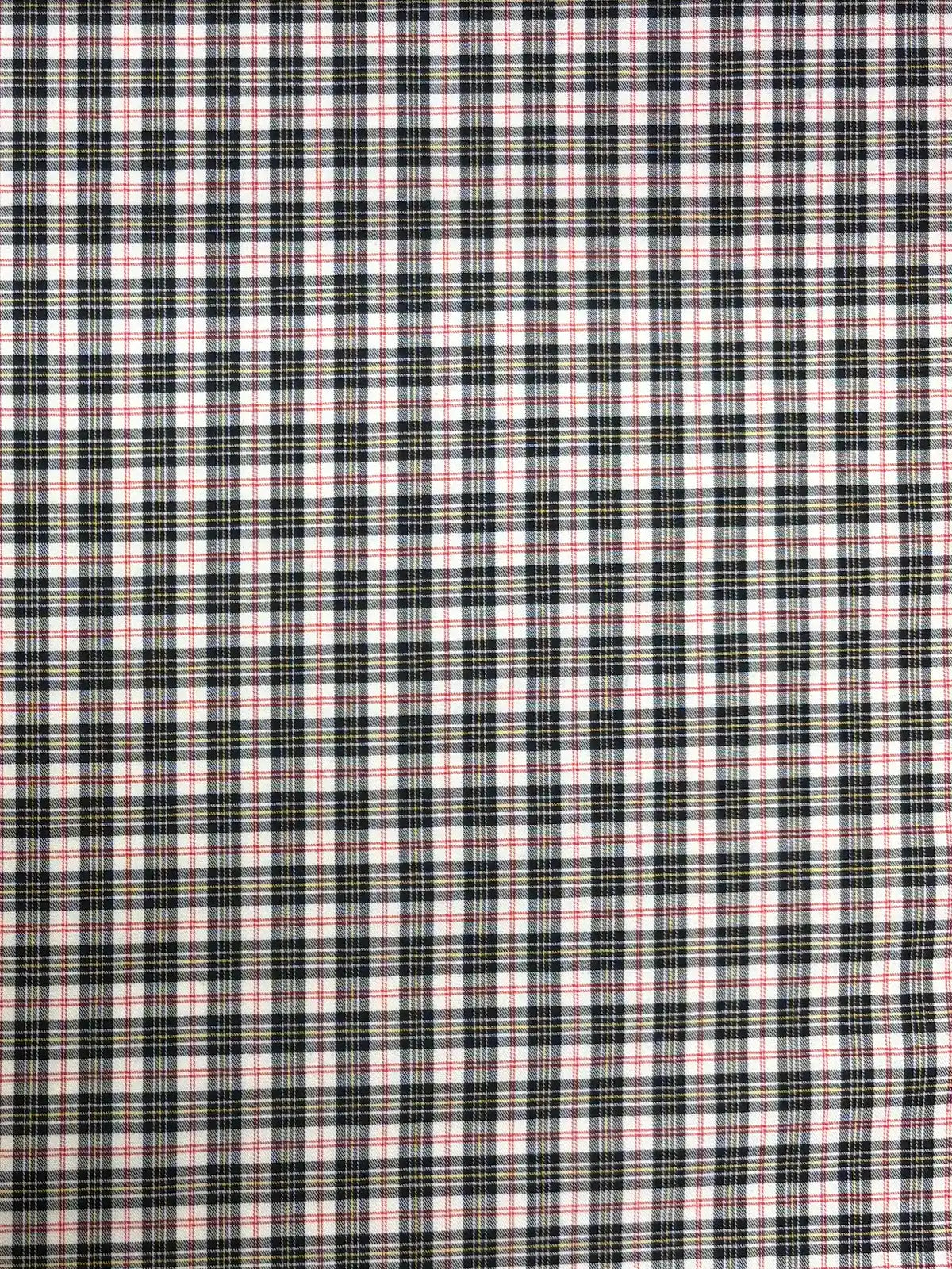 Alexander Mcqueen | Black & White Plaid | Cotton