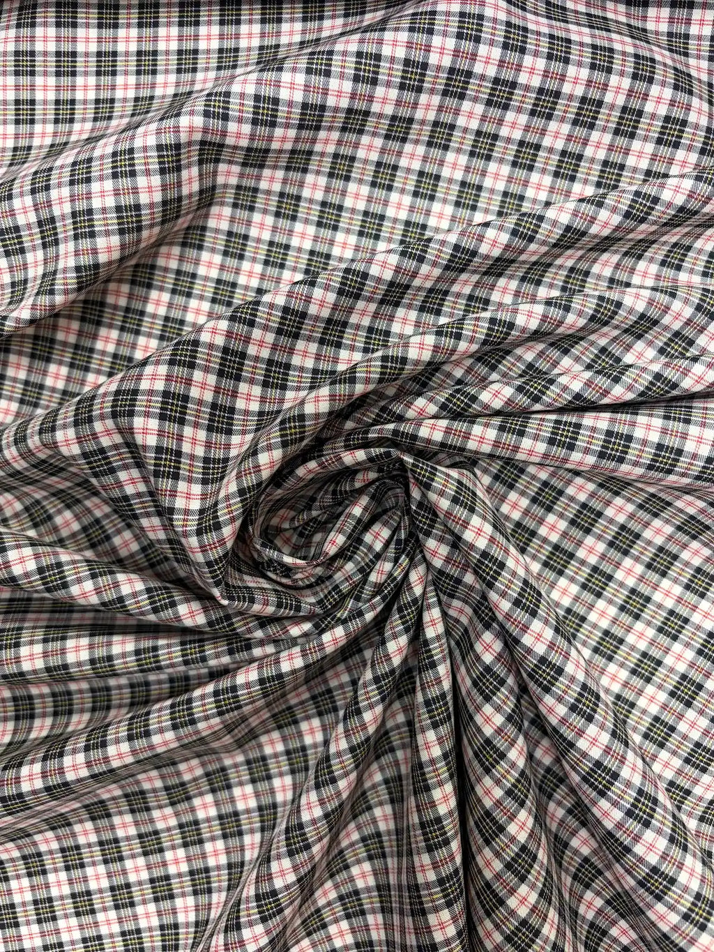 Alexander Mcqueen | Black & White Plaid | Cotton