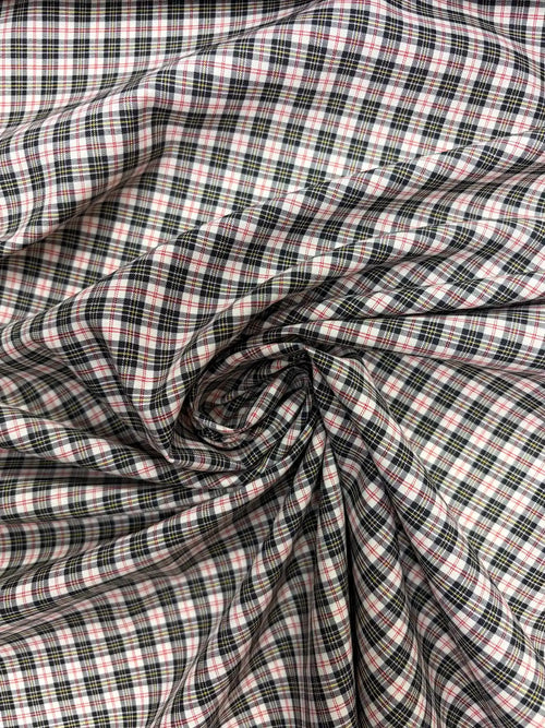 Alexander Mcqueen | Black & White Plaid Cotton | Made in Italy