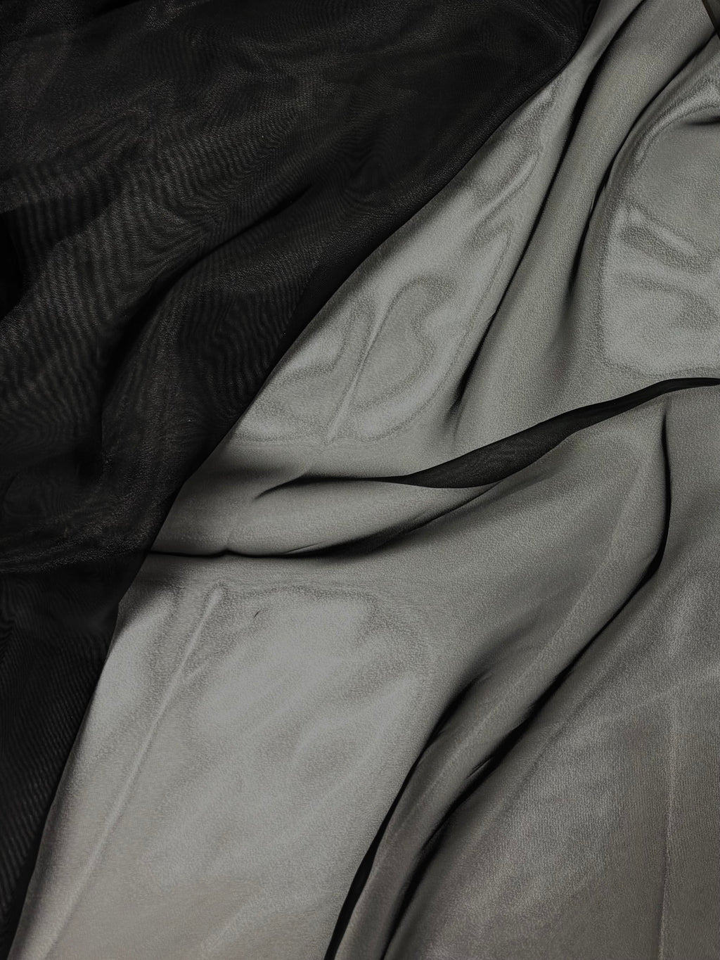 Casa Solid Black | Organza