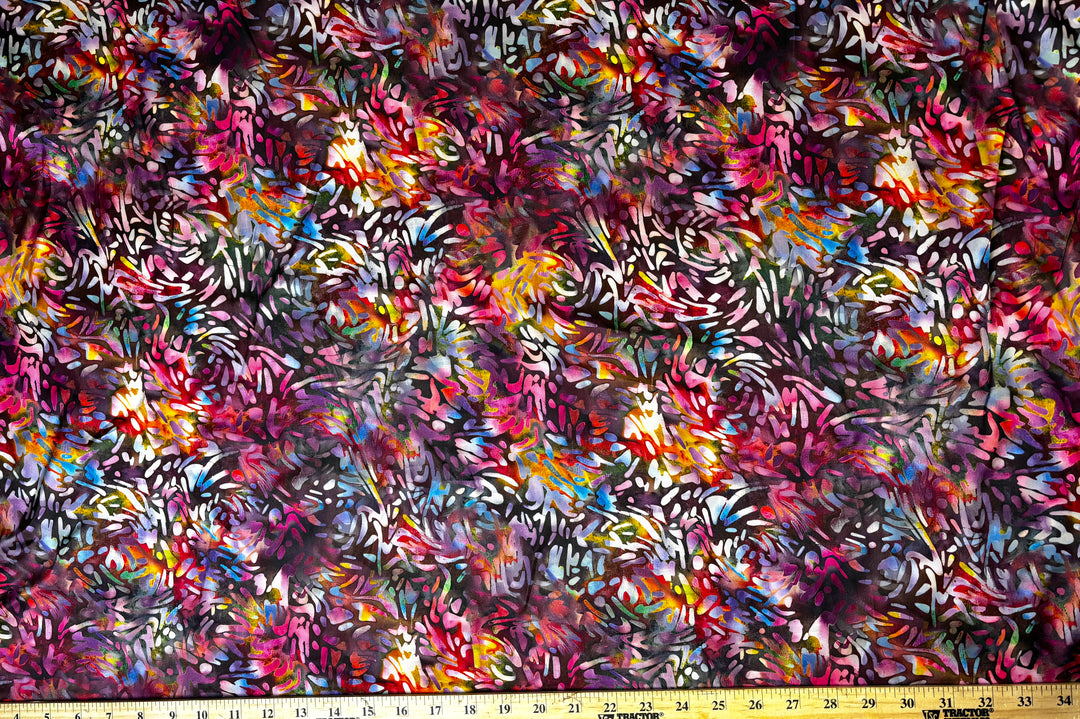 Multicolor Blotted Print | Viscose Poly Blend