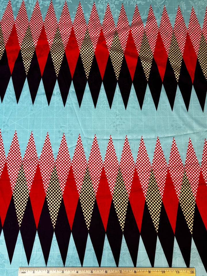 Designer Multi Diamond | Silky Satin Jacquard