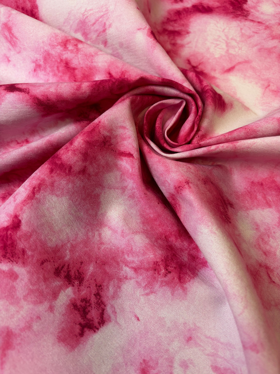 Pink Tie Dye Print | Rayon Blend