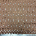 Brown Leaf Eyelet Embroidered Lawn | Lace