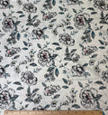Blue White Floral | Satin