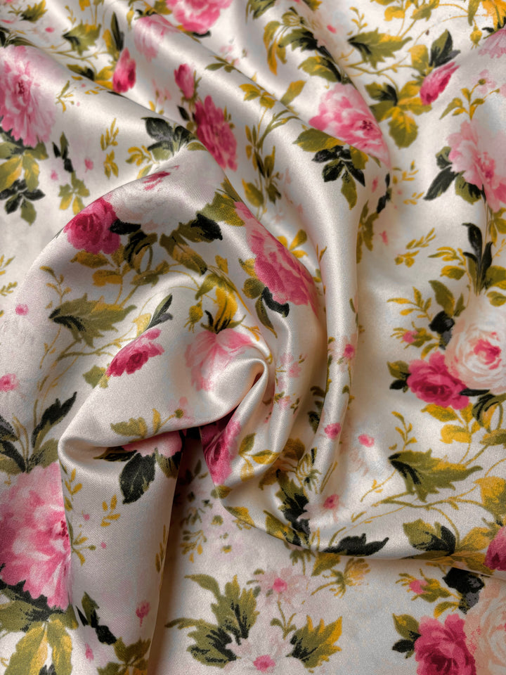 Pink Floral | Satin