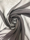 Black Silk Blend Chiffon With Shine | Made in Italy