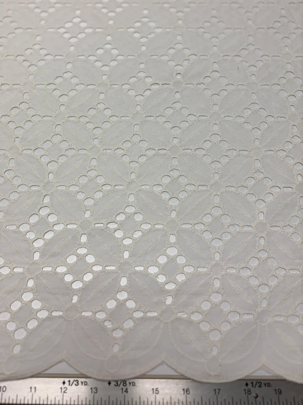 White Sangallo Eyelet Cotton | Lace | Made in Italy